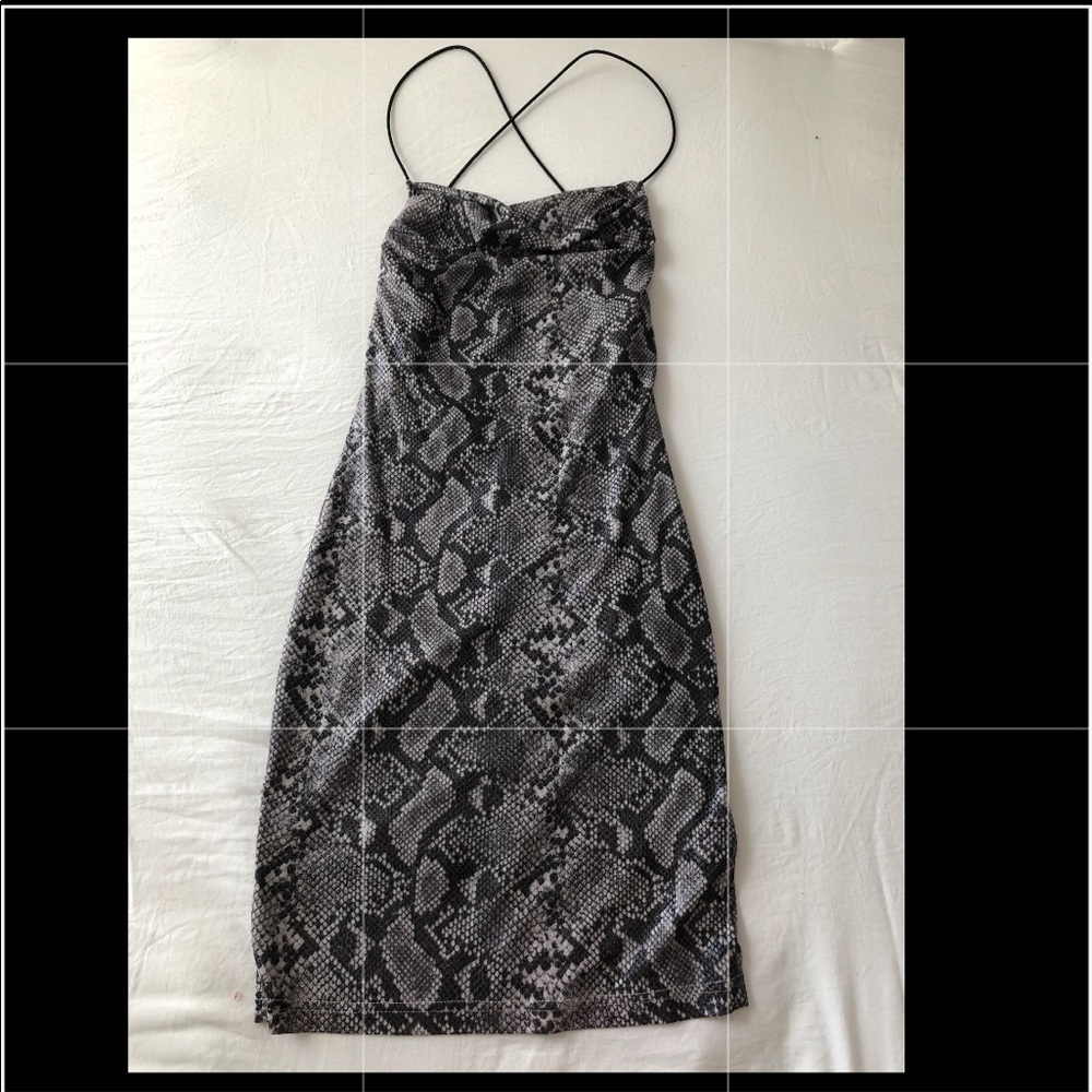 Snake print dress